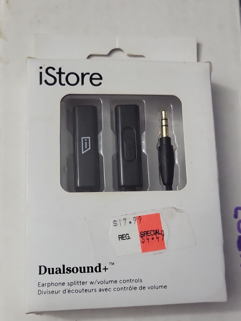 iStore Dualsound+ Earphone Splitter in Black